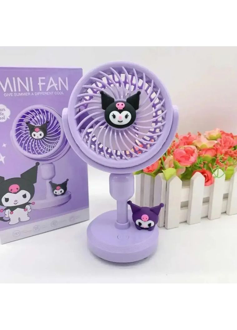 Вентилятор настільний 677-96 3 Вт фіолетовий ATLANFA (364757184)