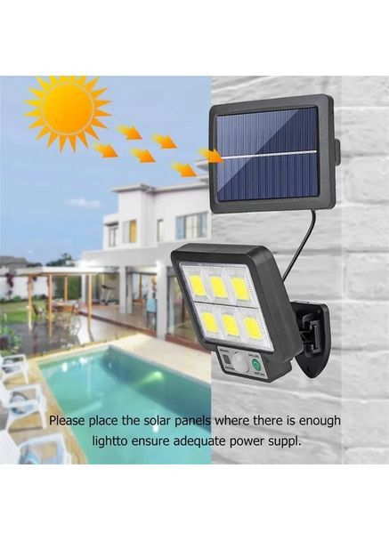 Світлодіодний роздільний вуличний ліхтар Split Solar Wall Lamp JX-F108 з датчиком руху на сонячній батареї No Brand (368788600)