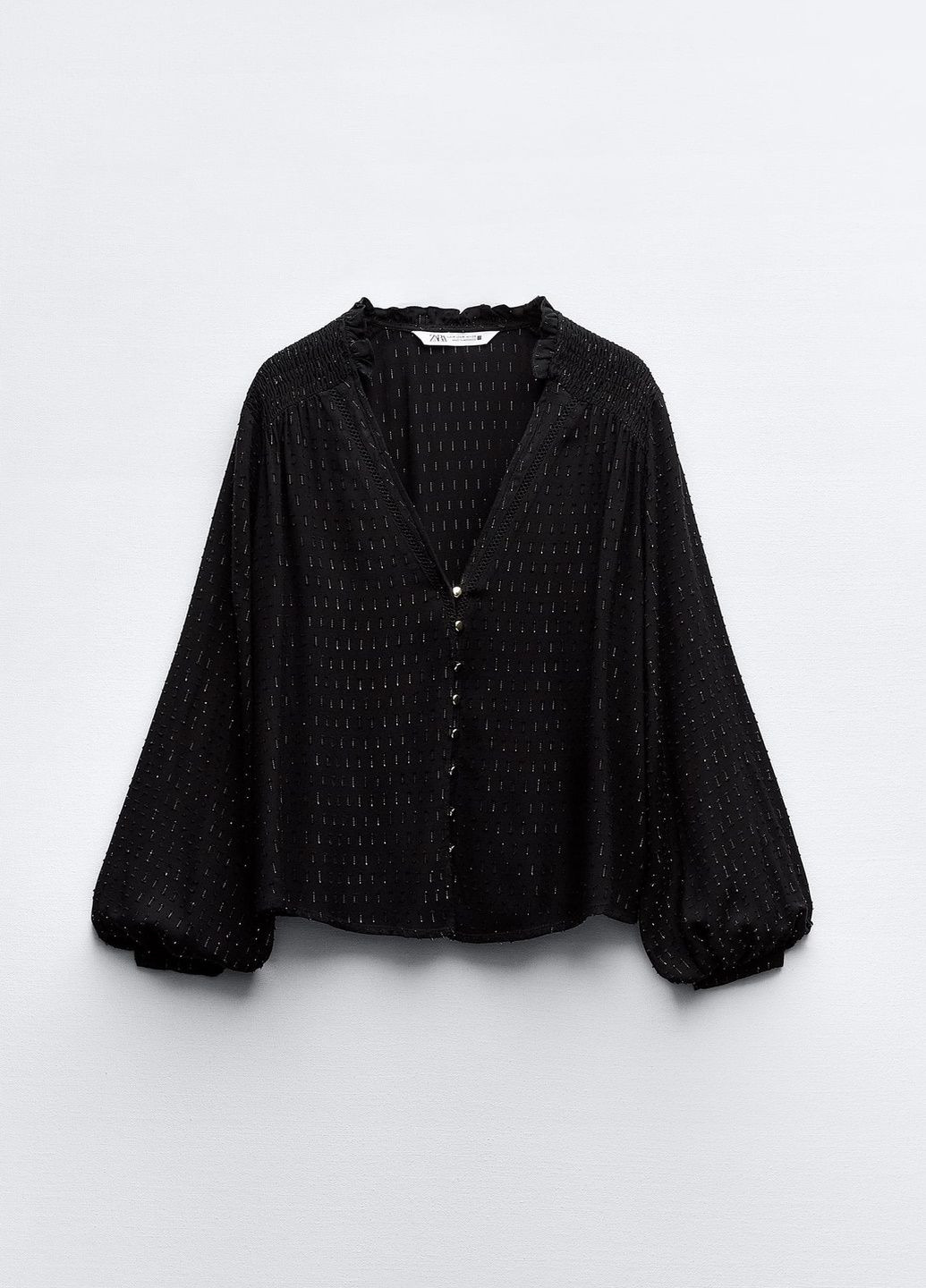 Чёрная блузка Zara