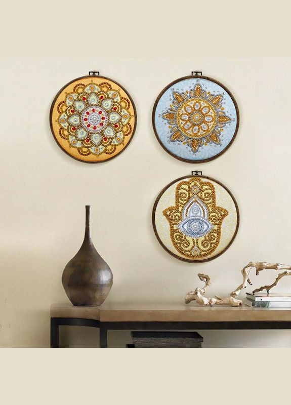 Набор для вышивки бисером Мандала "Талисман", 10х10 см No Brand (340483898)