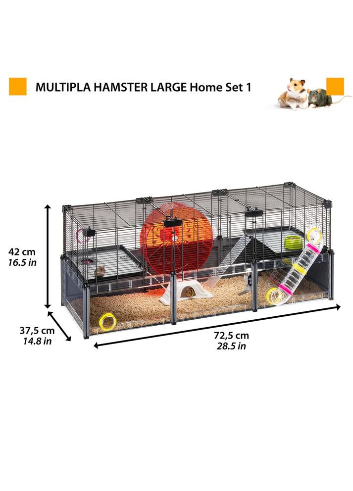 Клітка для хом'яків і мишей з аксесуарами Multipla Hamster Large (Ферпласт Мультипла Хамстер) Ferplast (297512448)