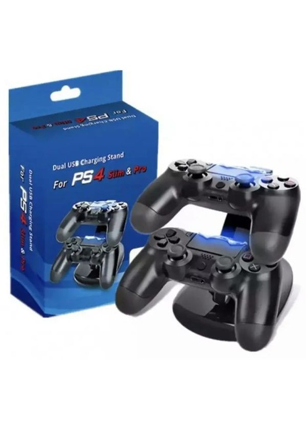 Зарядная док-станция держатель для джойстиков ps4 Slim Pro с вертикальной двойной подставкой (2090045146) PS (328920773)