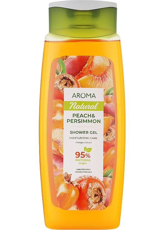 Гель для душа "Персик и хурма" Greenline Shower 400ml (1109944-97780) Aroma (368601084)