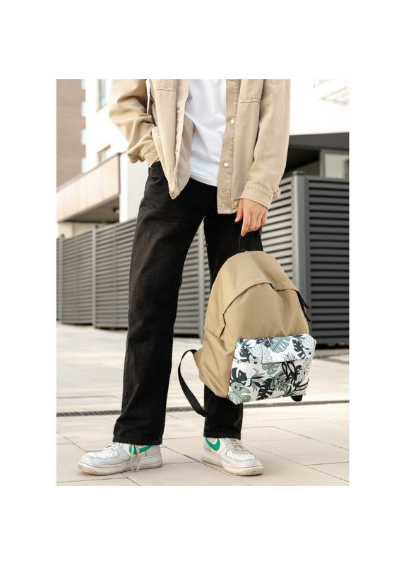 Мужской рюкзак Active тканевый с принтом "monstera" Sambag (369368707)