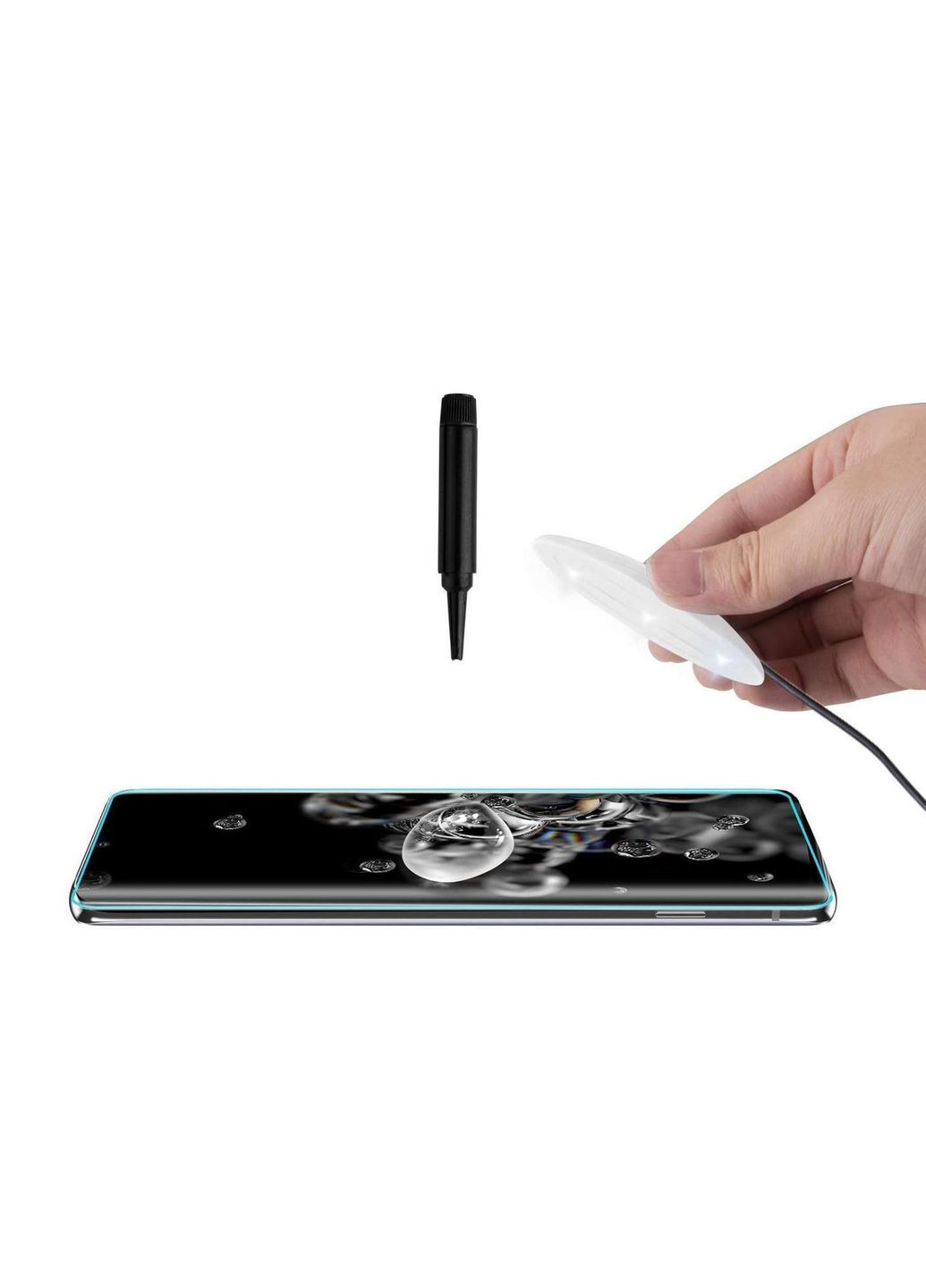 Захисне скло 5D Nano Optics UV Liquid для Samsung Galaxy S20 (G981) Clear (0.33 мм) Mocolo (324234177)