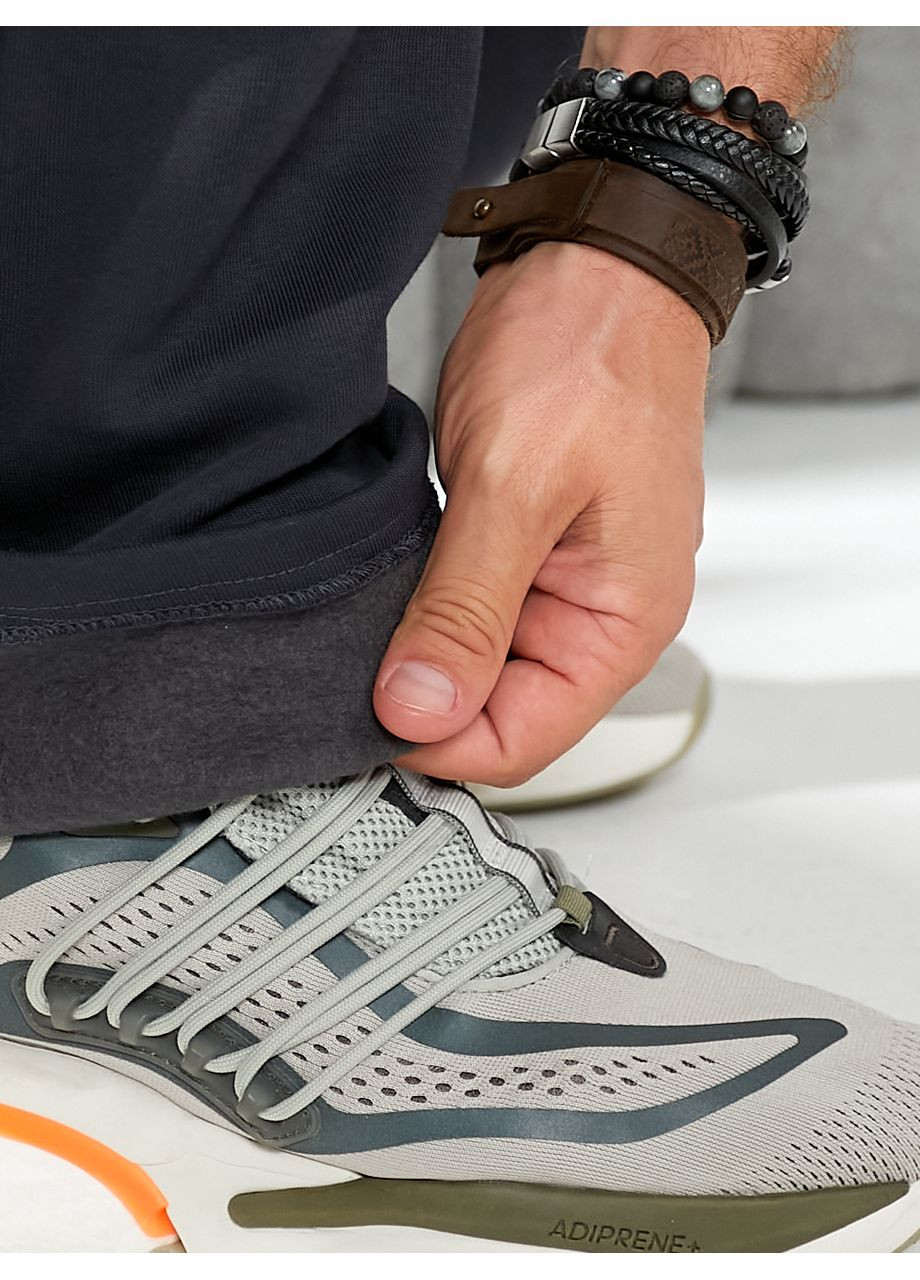 Темно-синие спортивные демисезонные прямые брюки Demma