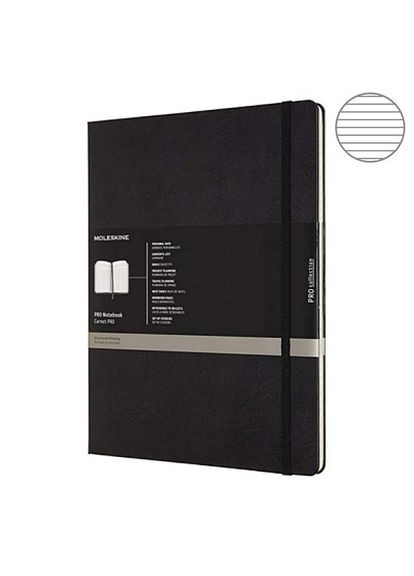 Записник PRO А4 чорна PROPFNTB7HBK Moleskine (317302644)