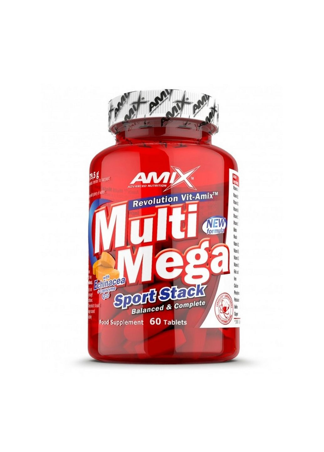 Витамины и минералы MultiMega Sport Stack, 60 таблеток Amix Nutrition (293338627)