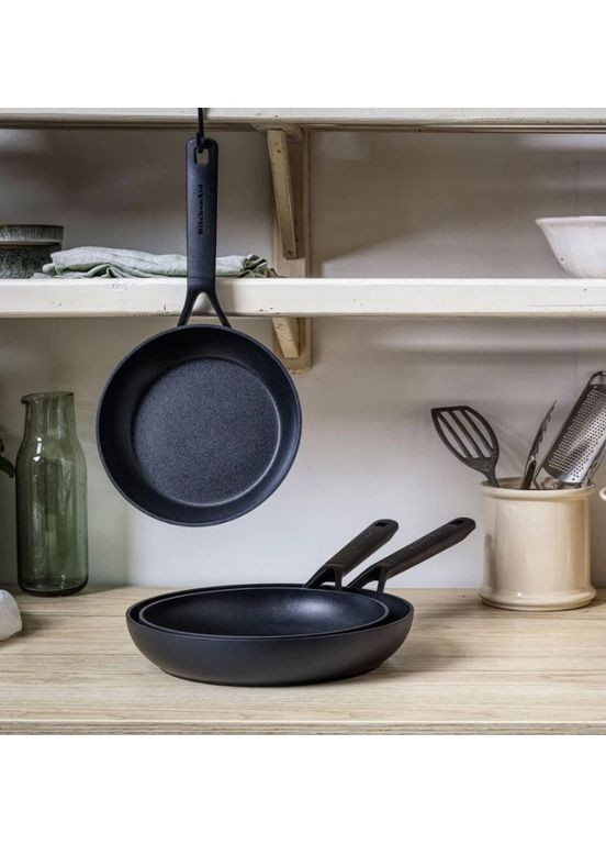 Набір сковорідок KitСhenAid СFA СС003570-001 3 предмети чорний KitchenAid (349221583)