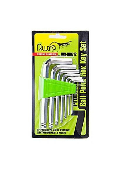 Набор шестигранных ключей с шариком 7 шт 2,5-10мм No Brand (362493928)
