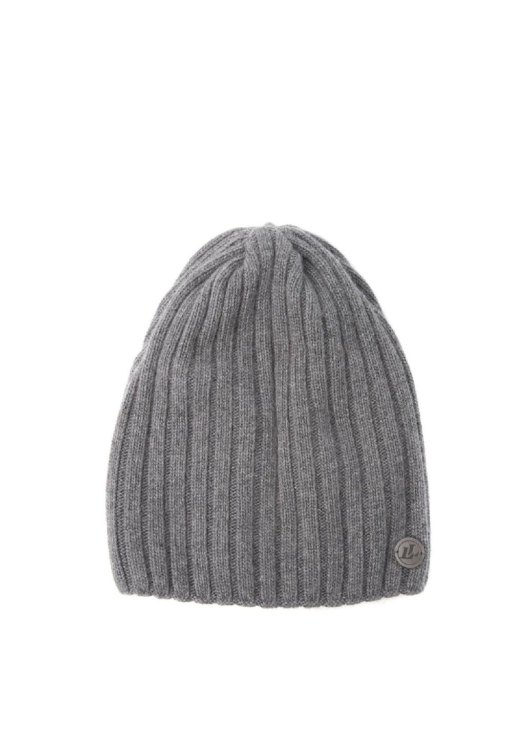 Шапка ковпак жіноча вовна сіра LIORA LuckyLOOK 947-308 (322789275)