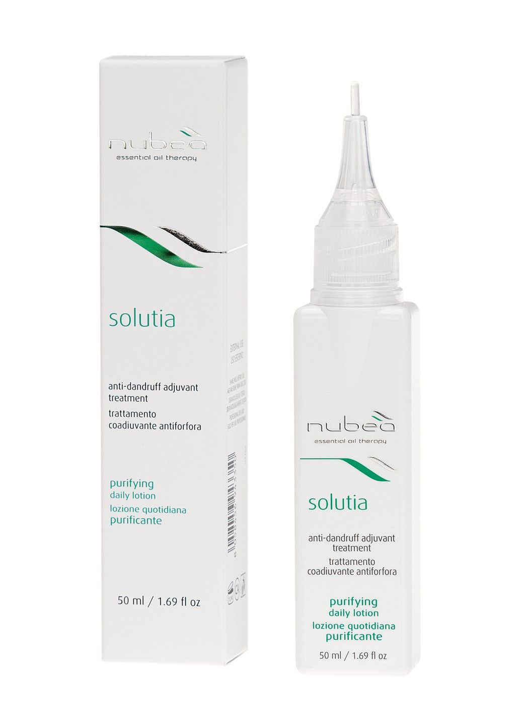 Очищающий лосьон для волос против перхоти Solutia Purify Daily Lotion 50 мл Nubea (331144991)