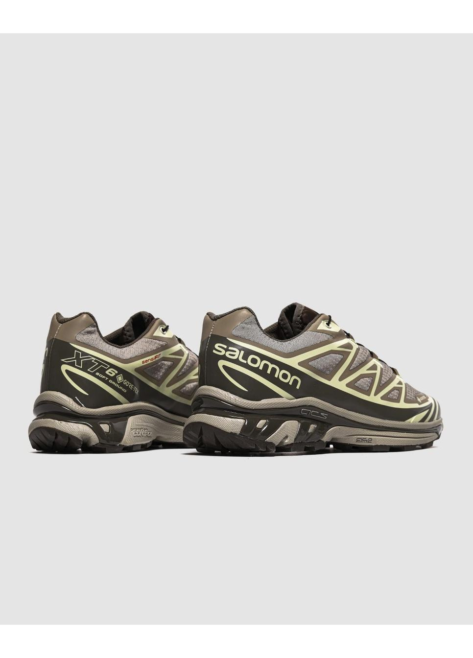 Коричневі Осінні кросівки чоловічі salomon xt-6 gore-tex vintage khaki brow саломон xt-6 No Brand