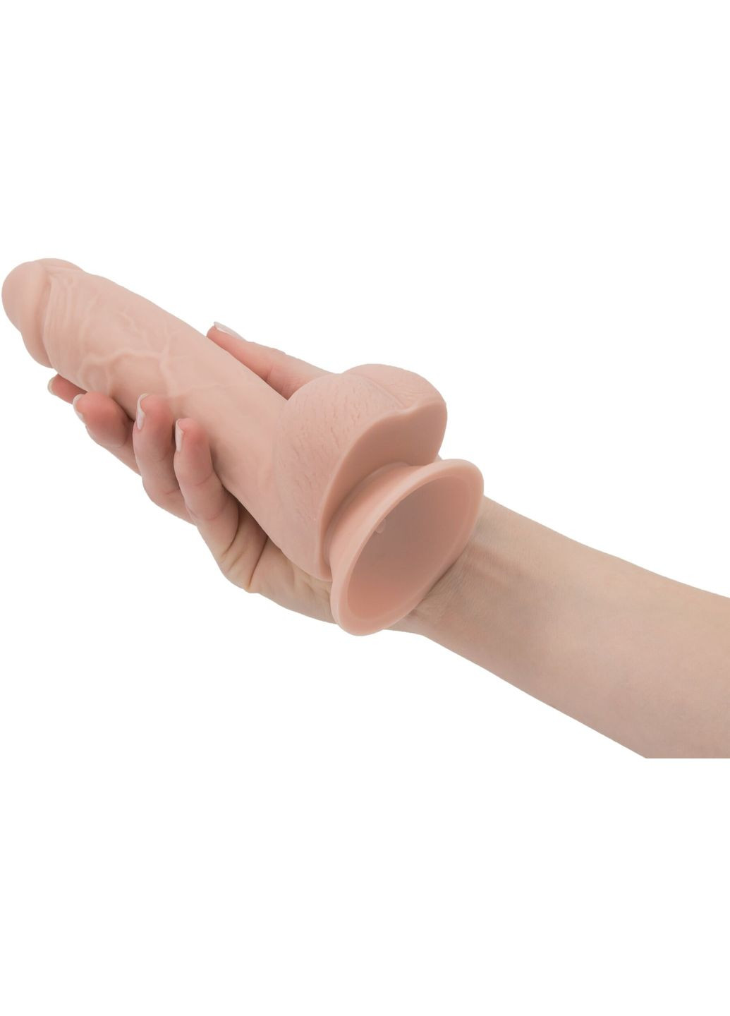 Реалистичный фаллоимитатор на присоске - Mark 7,5″ Dildo With Balls, Beige ADDICTION (335388809)