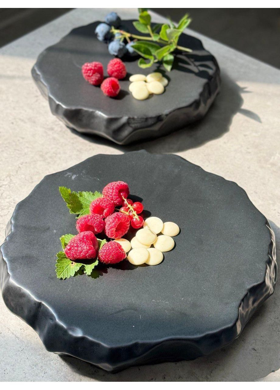 Плато для закусок "Черная Гора" 1шт. сочетает эстетику и функциональность 20.5см OSM (365549106)