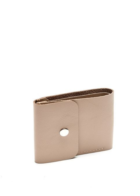 Кожаный женский кошелек бежевый Sambag (302747259)