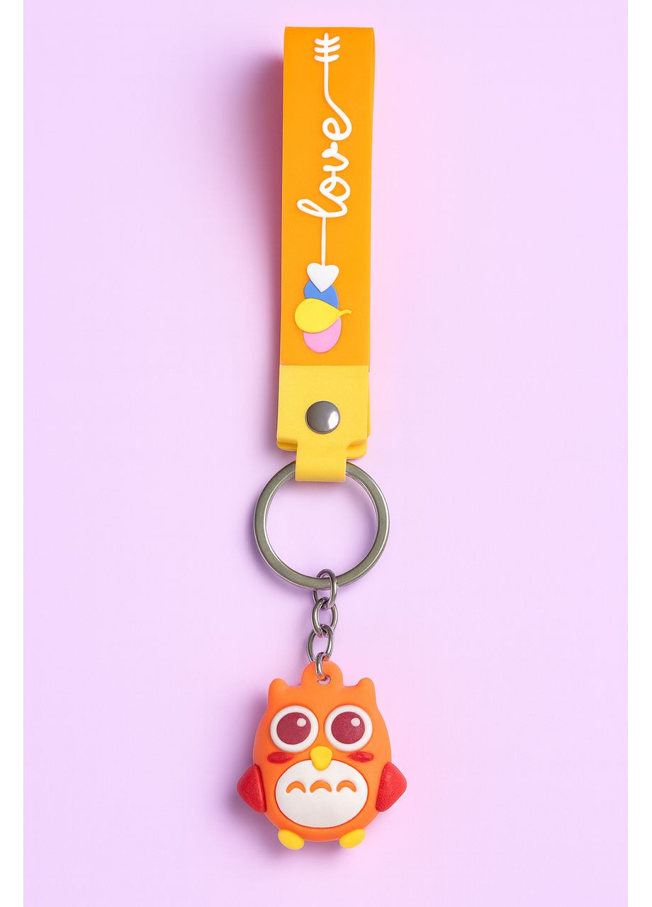 Брелок-сова с ремешком "Love" Оранжевый No Brand (355794606)