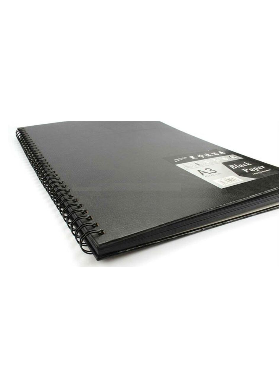 Альбом для эскизов и зарисовок на спирали, черные листы, А4, 60 листов Worison (322635017)