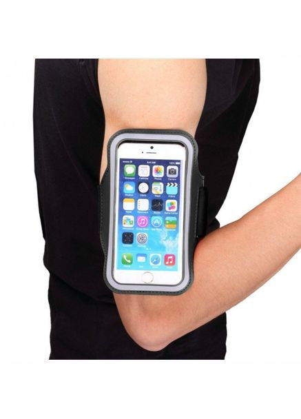 Сумка-чохол для бігу на руку Чохол на руку універсальний до 5.5 дюйма Чорний (2132121) Jab (317297286)