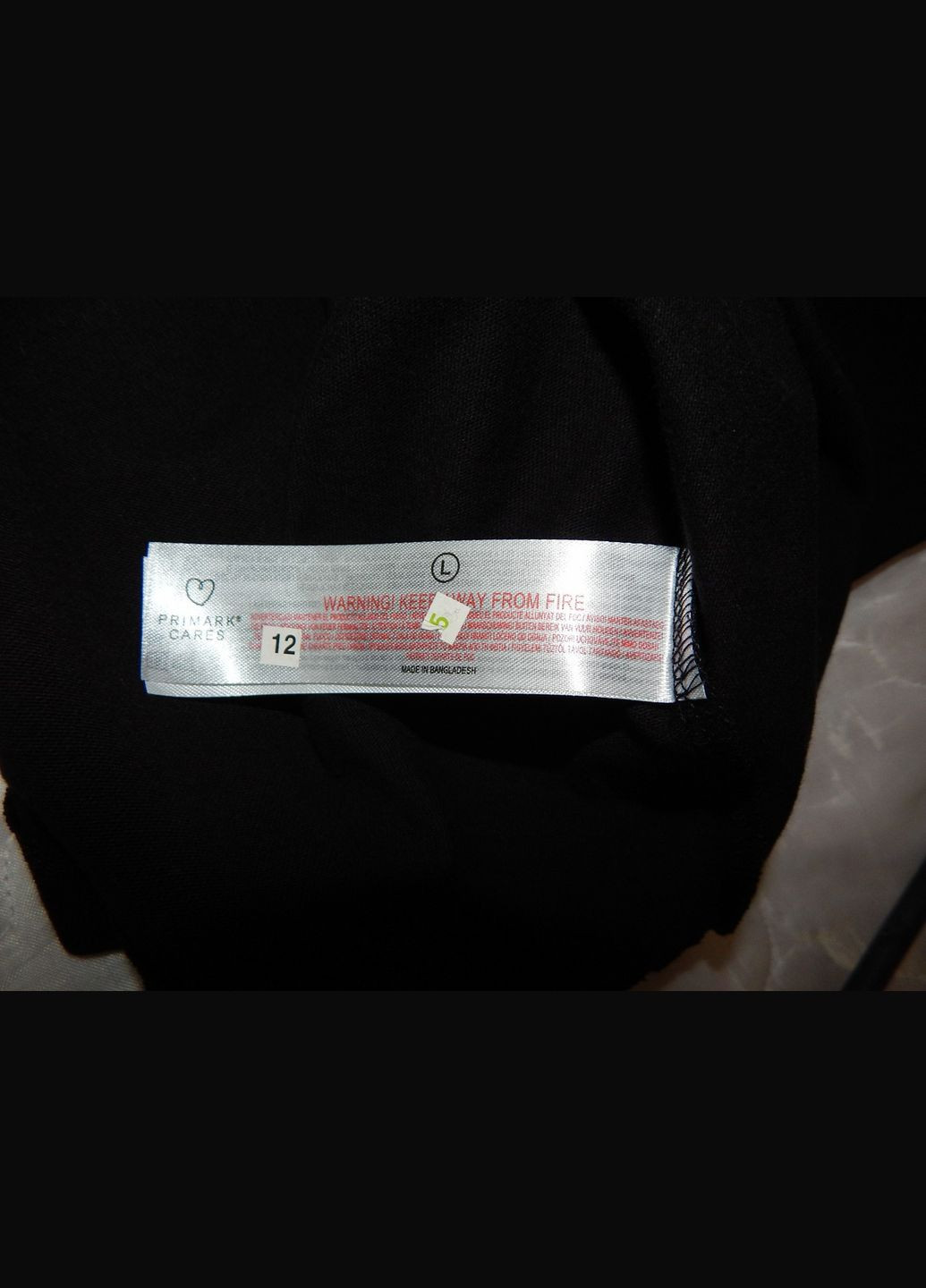 Черная мужская футболка cares оригинал р.56 062fmls (только в указанном размере, только 1 шт.) Primark