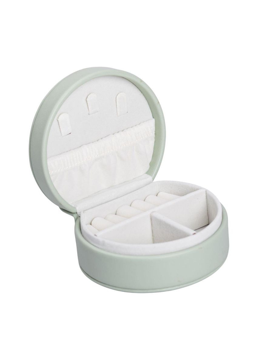 Скринька для прикрас з еко шкіри 10×9×4.5 см органайзер для ювелірних виробів HP-5-31GR Yiwu (370969152)