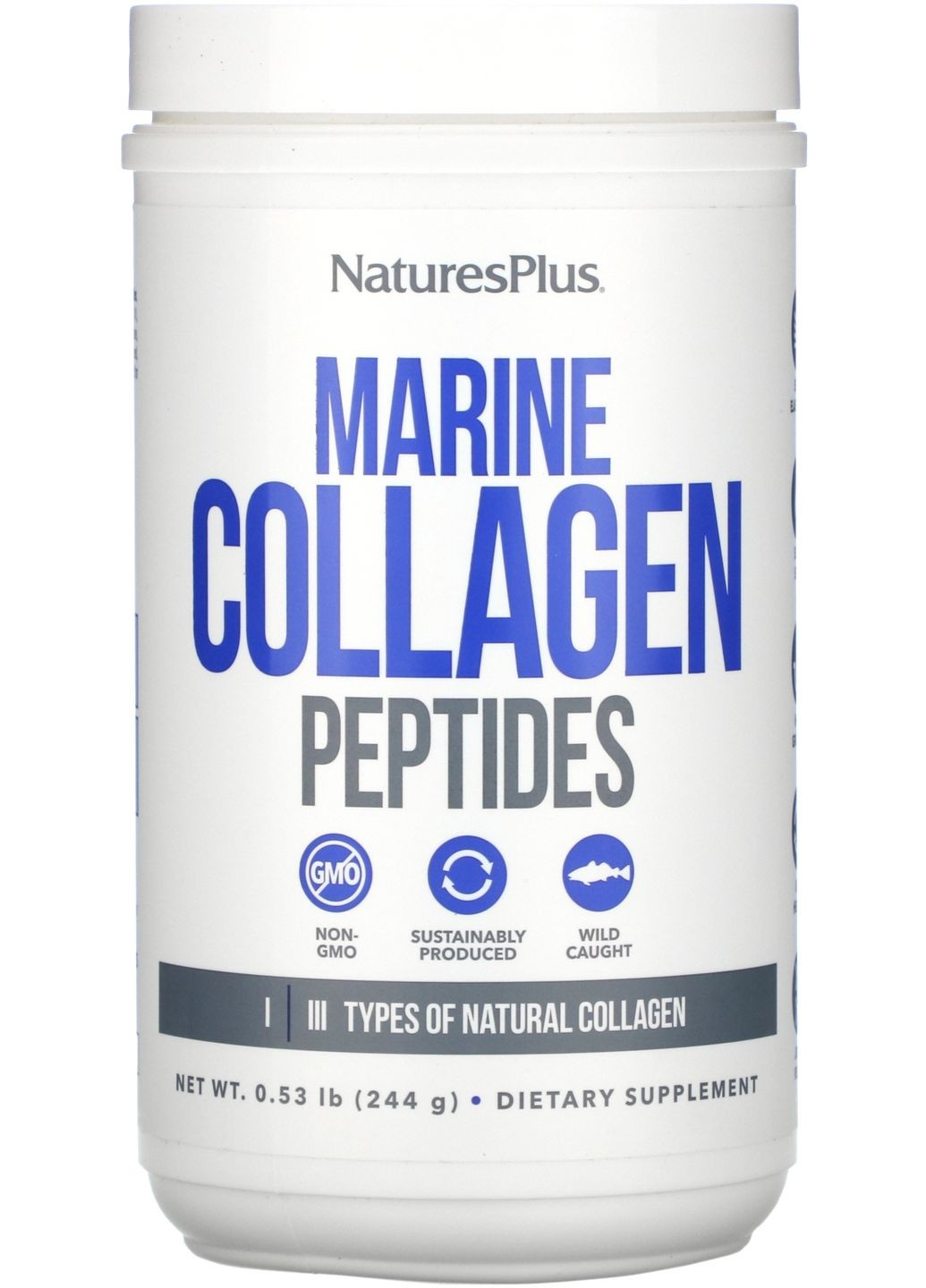 Пептиди морського колагену Marine Collagen Peptides 244g (1453996-34921476) Natures Plus (369560273)