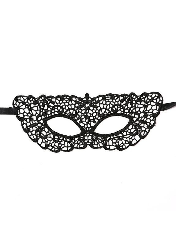 Маска на лице маскарадна one size чорний No Brand (362267831)