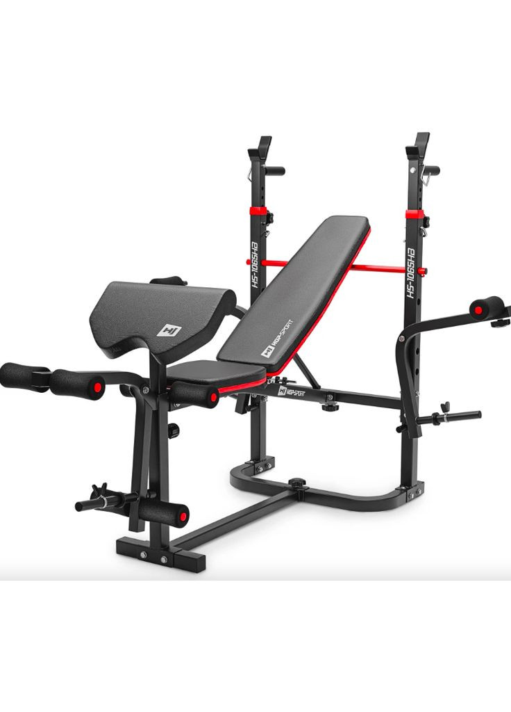 Набір Titan 89кг з лавою HS-1065HB Pro, штангою та гантелями Elitum (315141010)