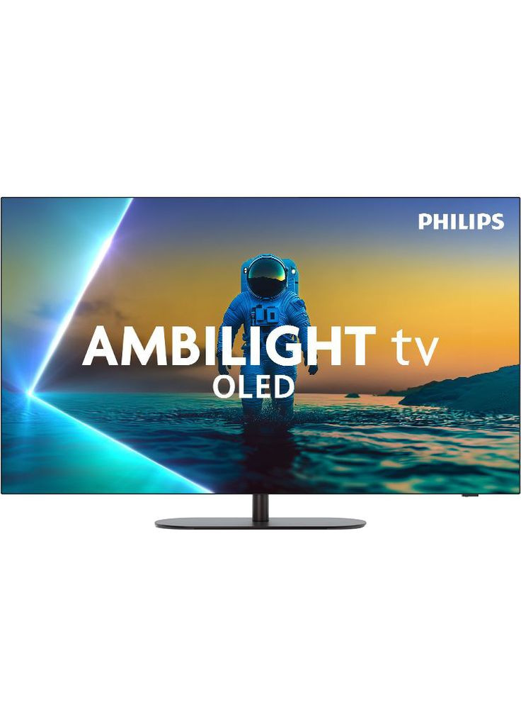 Телевізор 55" 55OLED820/12 OLED 4K 144Hz Smart Google TV Black Ambilight Philips (370605259)