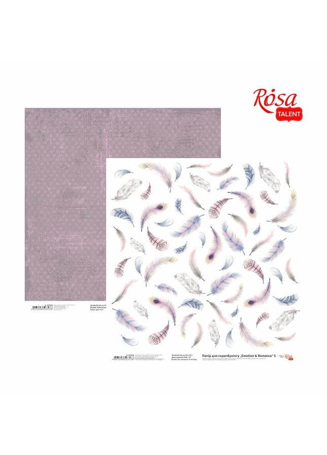 Бумага для скрапбукинга „Emotion & Romance“ 5 двухсторонняя 30,48х30,48см 200г/м2 Rosa Talent (362661275)