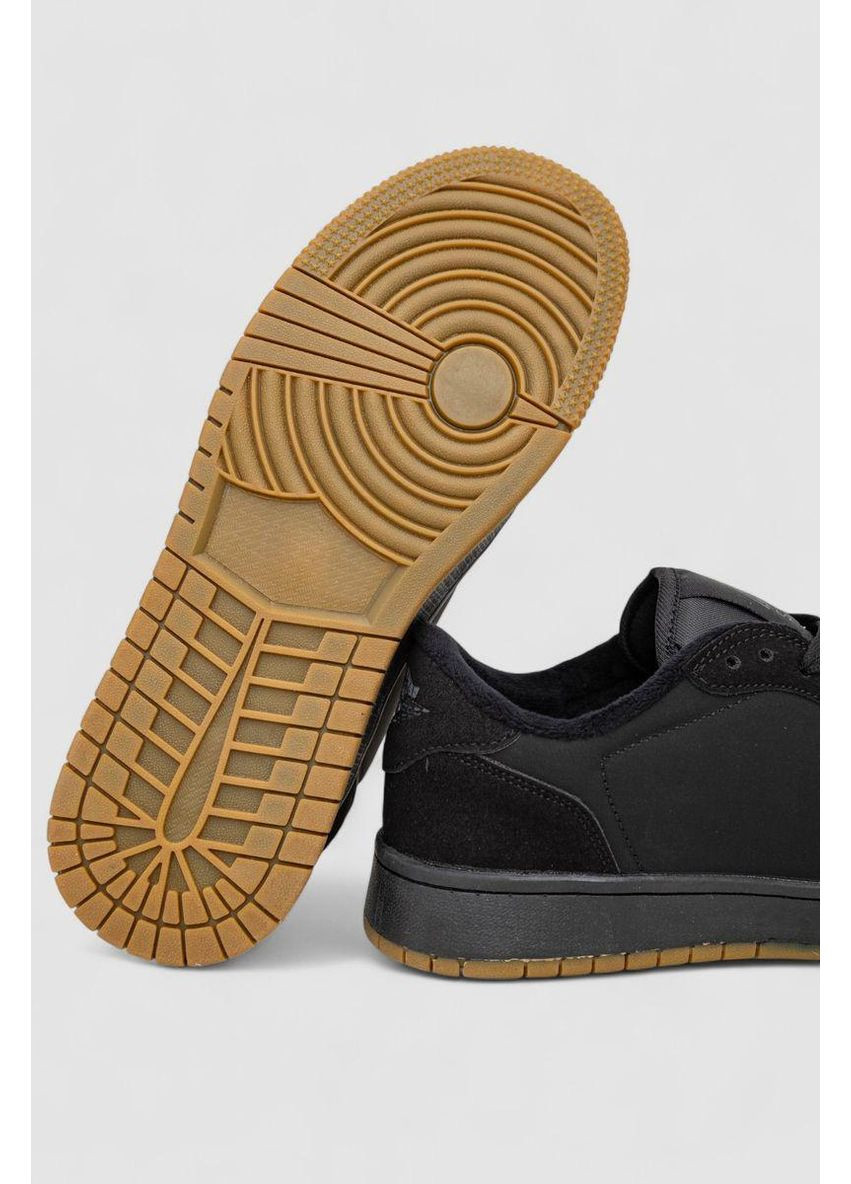 Чорні кросівки жіночі зимові на хутрі 248rhb730, No Brand