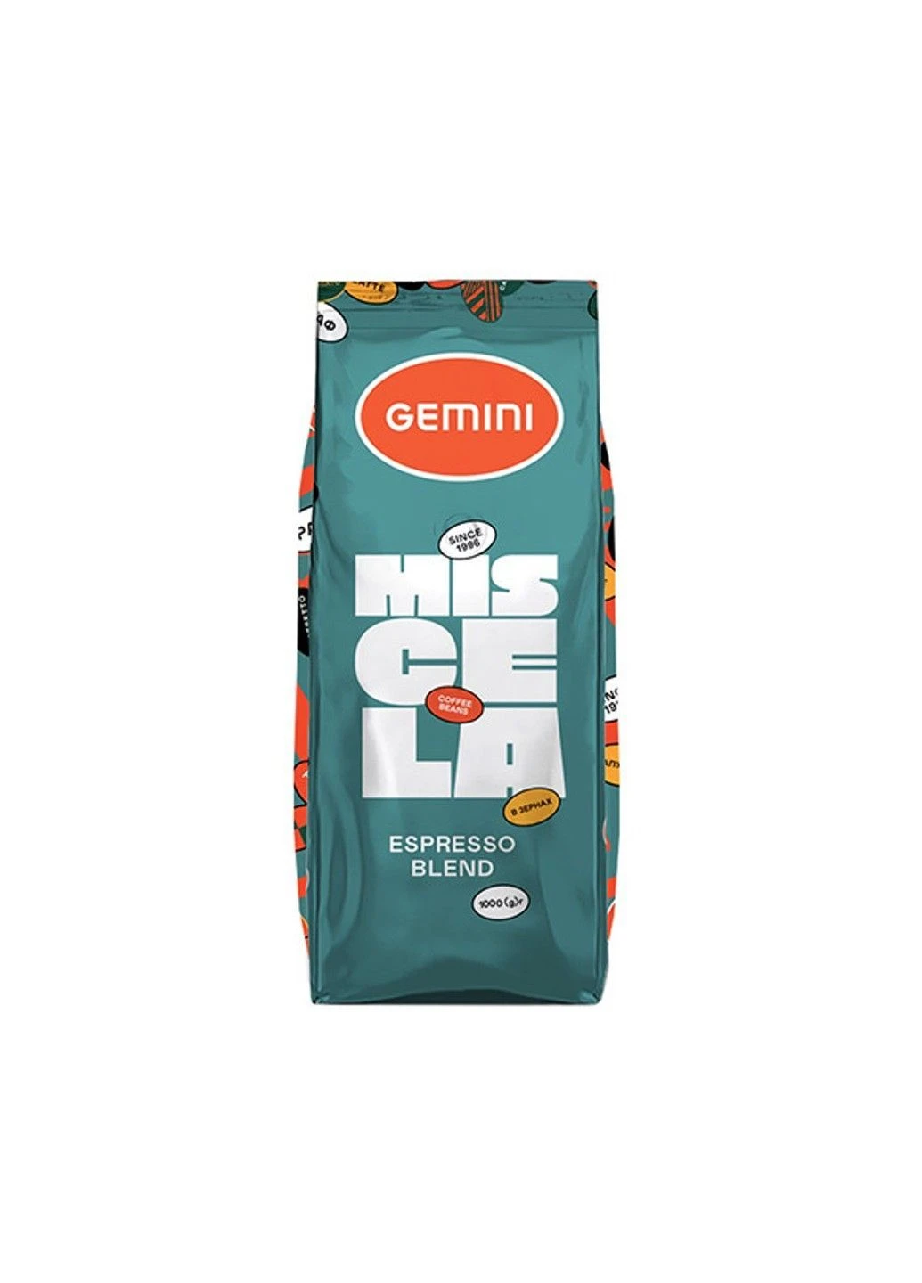 Кава в зернах Miscela Espresso 1 кг (ящик 8кг) Gemini (400914983)