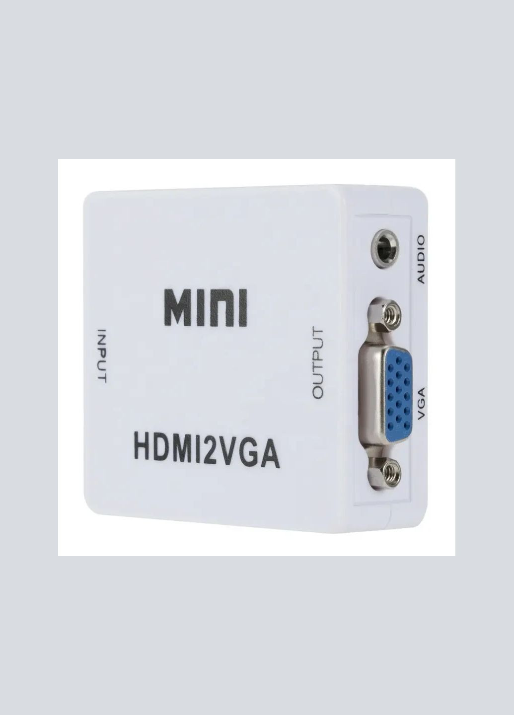 Конвертер адаптер с HDMI на VGA USB питание и аудио HDMI2VGA No Brand (282703974)