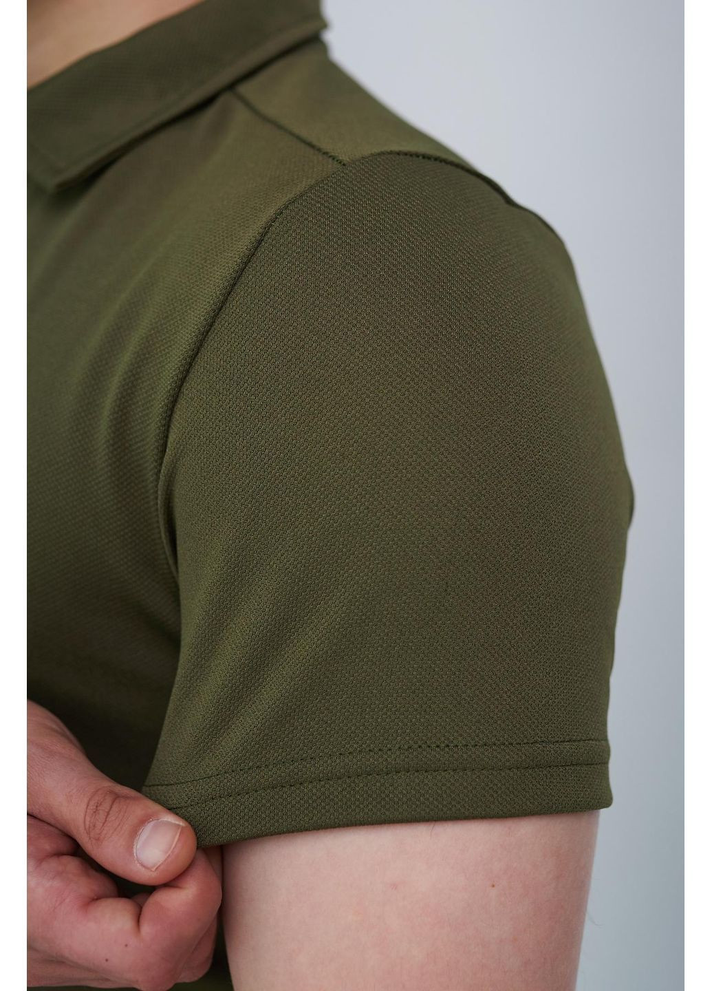 Оливковая (хаки) футболка-базовое поло с логотипом найк для мужчин Vakko