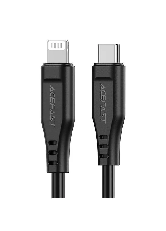 Кабель C3-01 Type-C – Lightning 30 Вт 1.2 м черный Acefast (401872974)