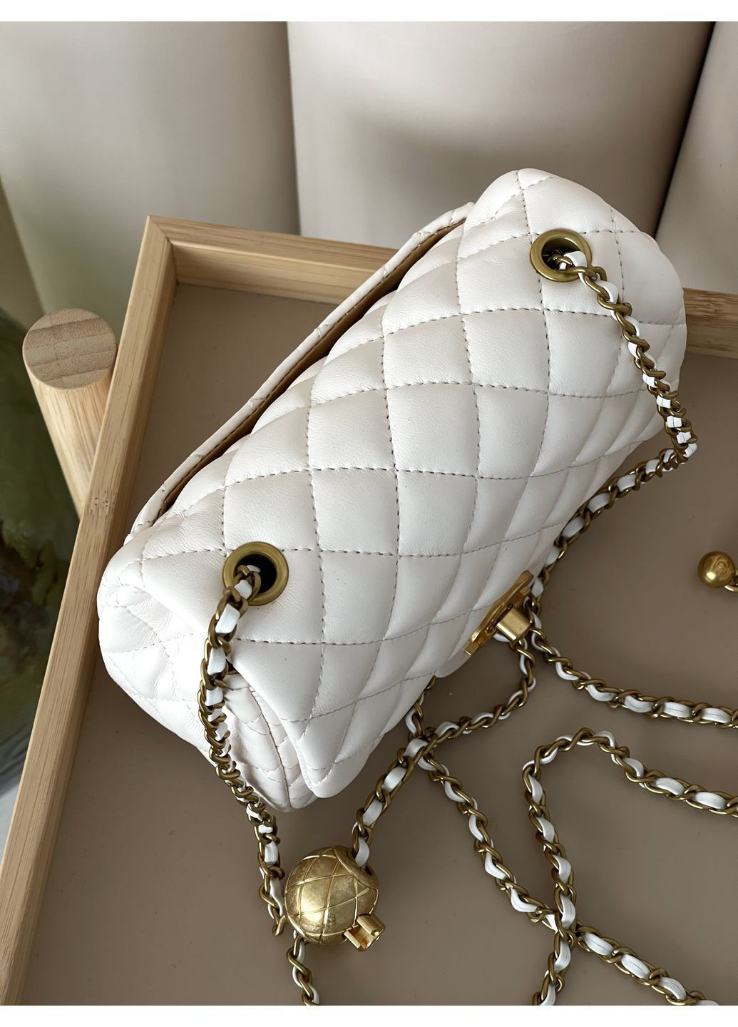 Сумка жіноча міні - ЛЮКСОВА ЯКІСТЬ білого кольору No Brand (372511582)