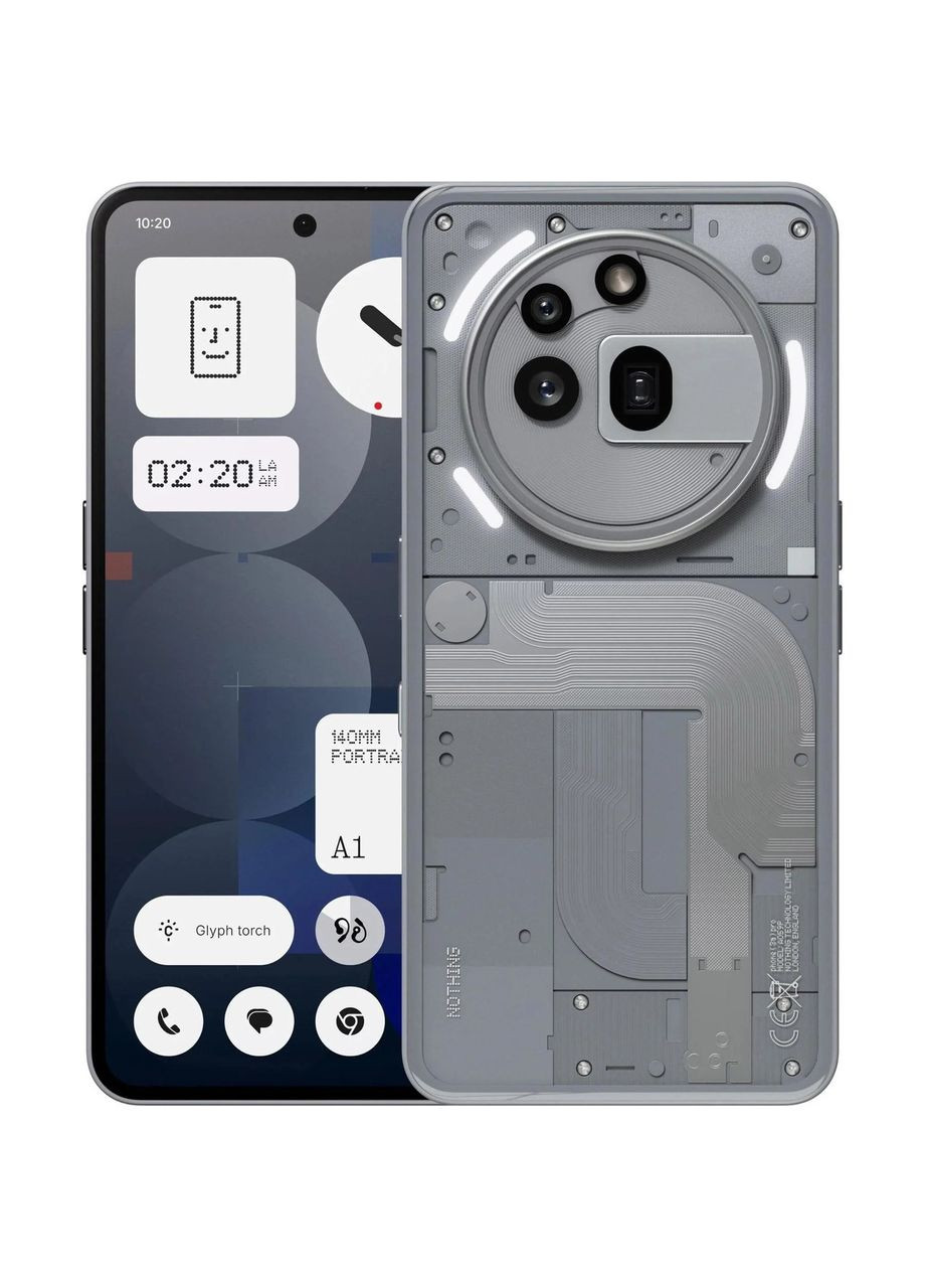 Смартфон Phone (3a) Pro 12 / 256 GB сірий Nothing (335009078)