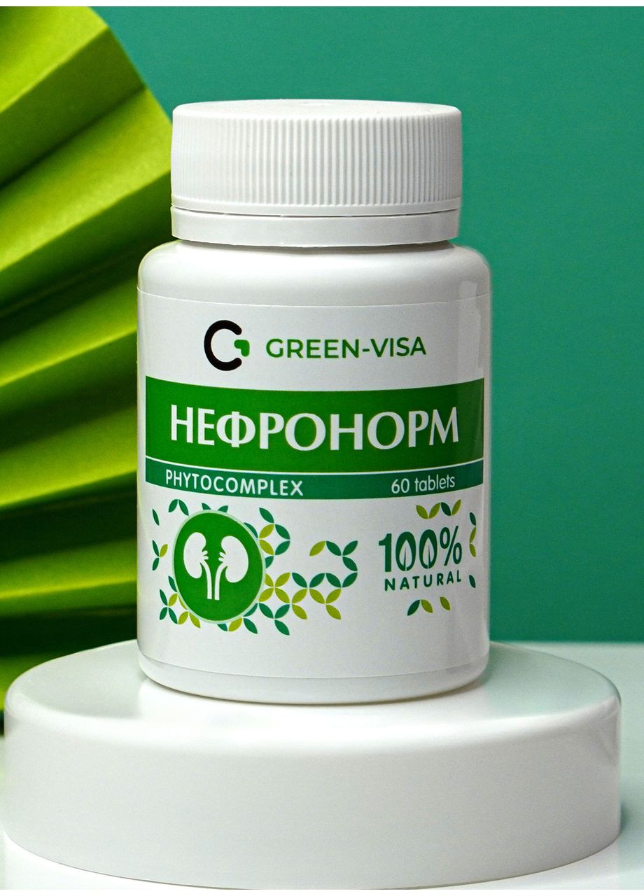 Нефронорм 60табл., сечокам'яна хвороба, подагра, обмінні артрити для зменшення набряклості, Грін-Віза. Грін-віза (354824571)