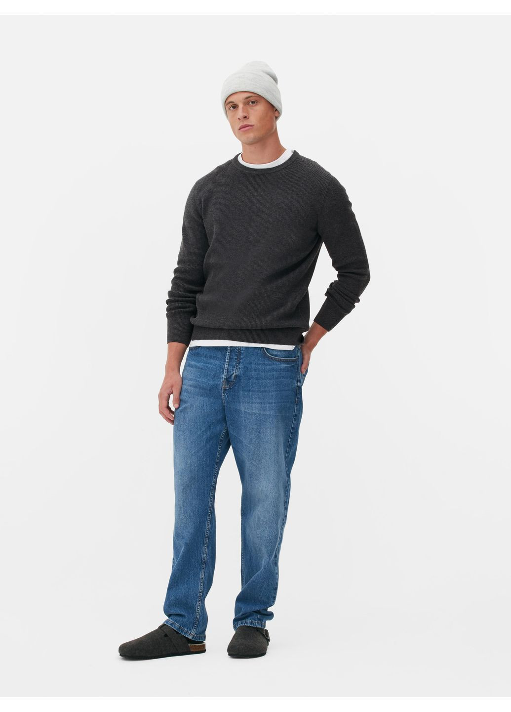 Темно-сірий джемпер демісезон,темно-сірий меланж, Primark