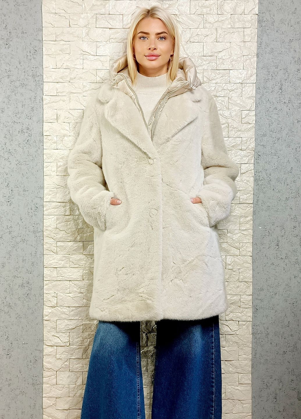 Шуба FLY зі штучного хутра (361026657)