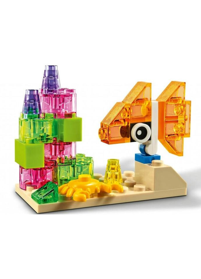 Конструктор Classic Прозорі кубики для творчості 500 деталей (11013) Lego (281425751)