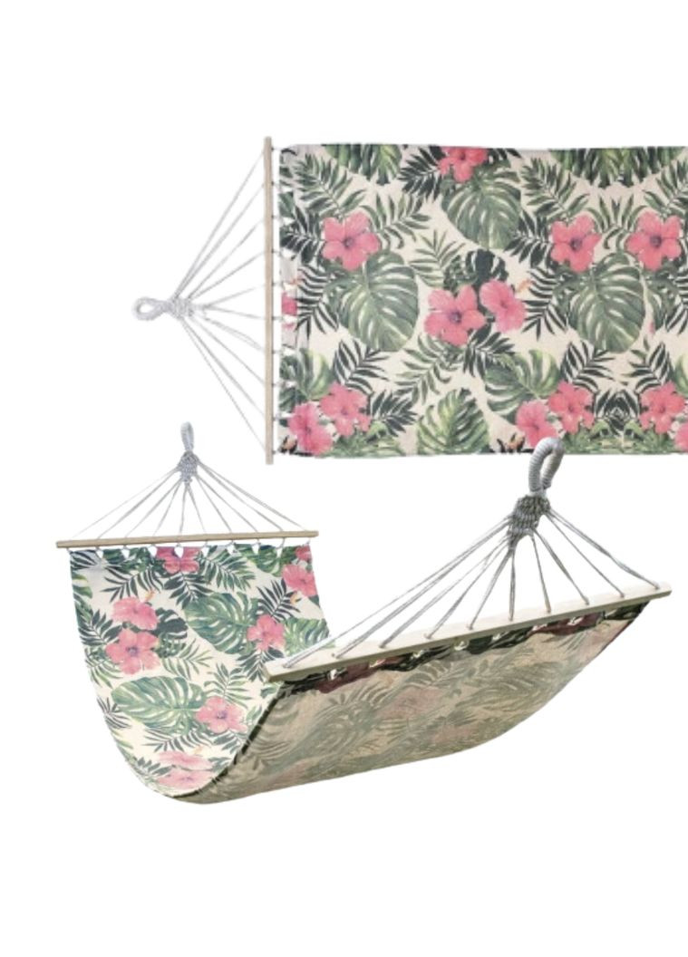 Гамак Garden тканинний з планкою та чохлом тропік Jumi (361951443)