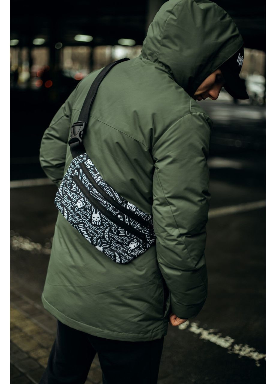 Универсальная мужская бананка, барыжка для торговли, поясная сумка для города и прогулок, практичная, удобная. Intruder (348779999)