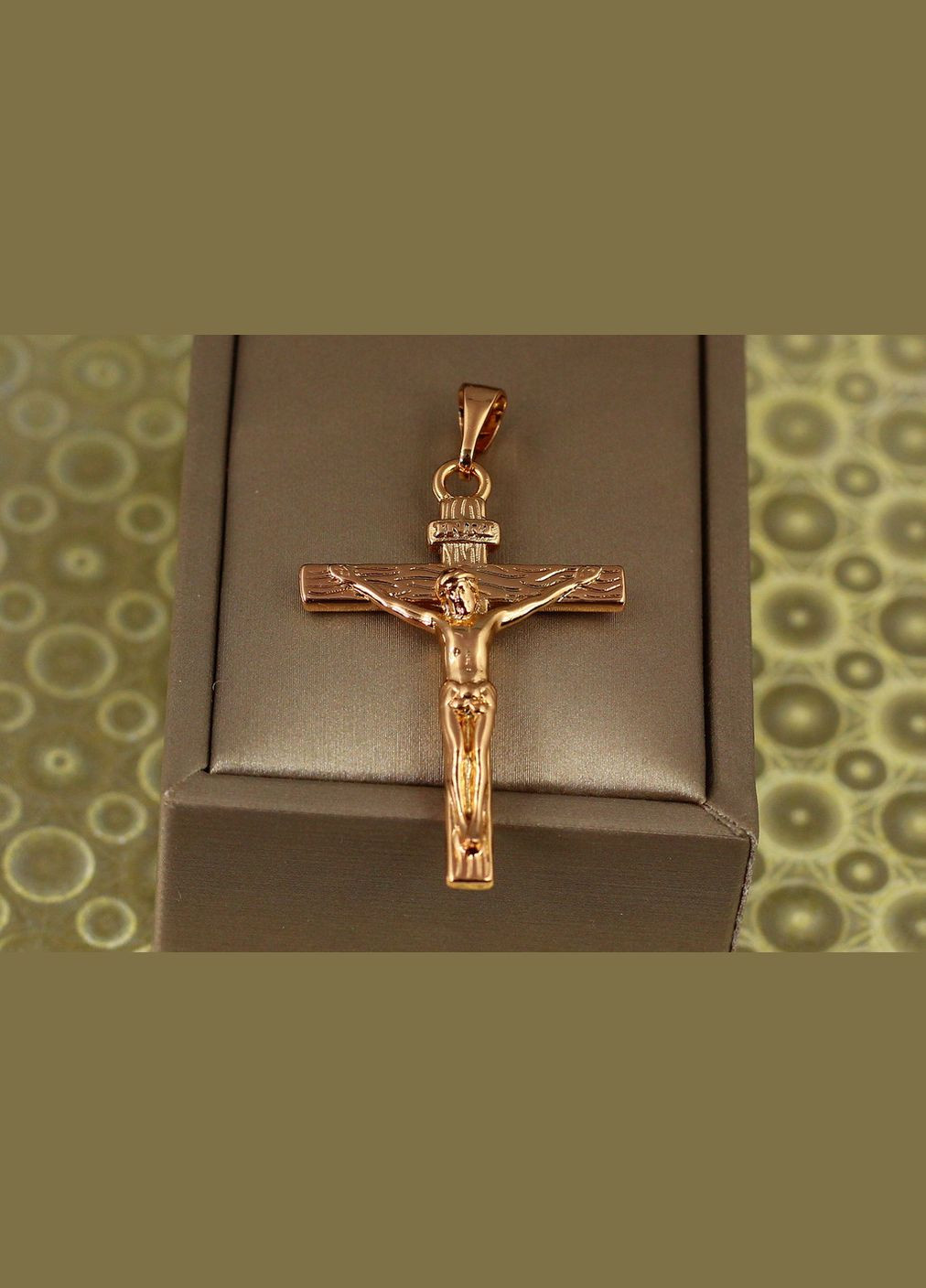 Хрестик великий з розп"яттям 4 см золотистий Xuping Jewelry (316433702)