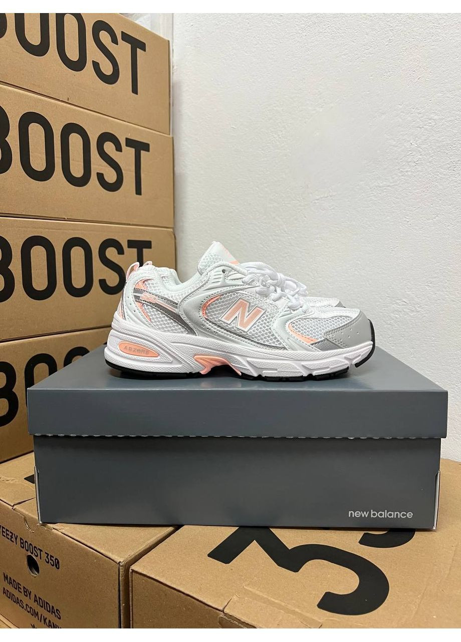 Білі літні кросівки 530 pink New Balance