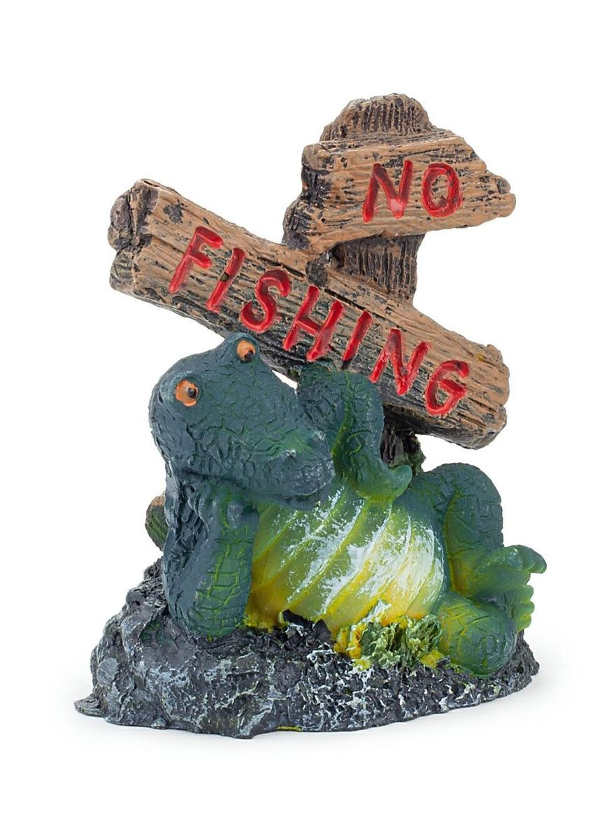 Аквариумный декор - крокодил, 6.5см Happet (360245477)