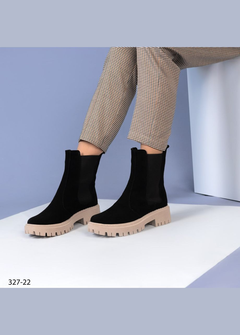 Зимние челси челси Vakko из натуральной замши