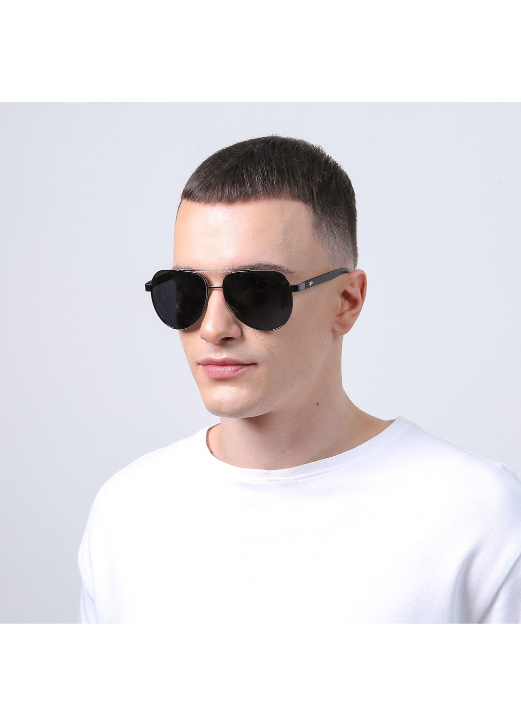 Сонцезахисні окуляри з поляризацією Авіатори чоловічі 732-889 LuckyLOOK 732-889M (322855494)