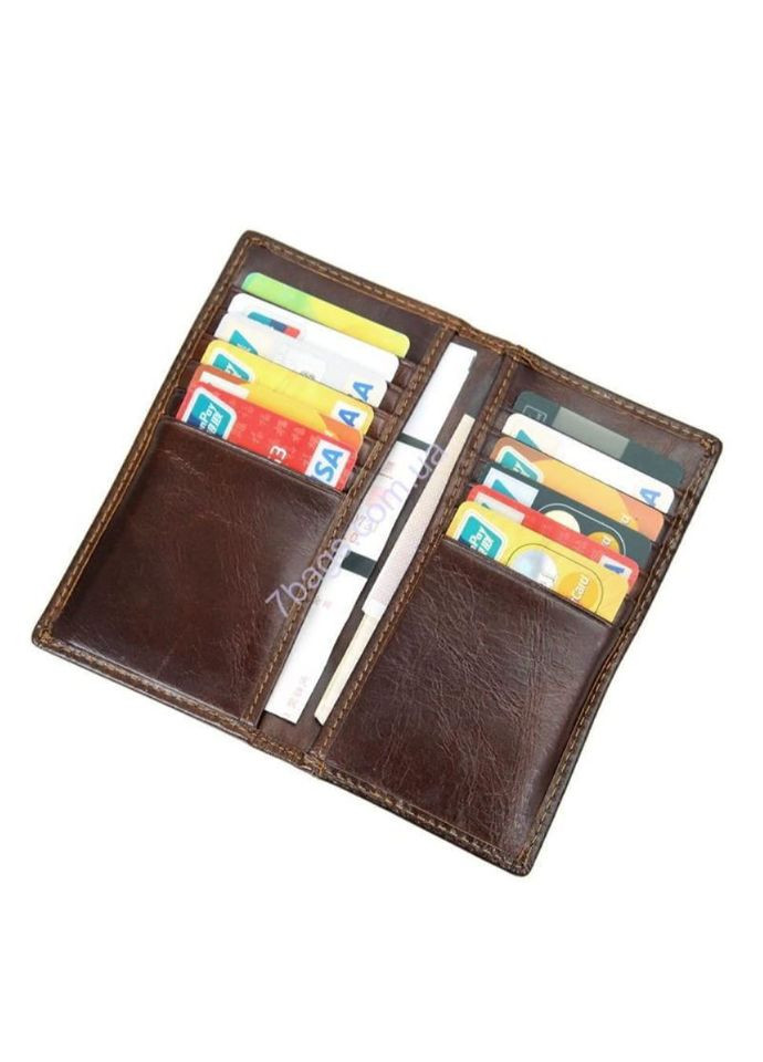 Визитница кардхолдер из кожи темно-коричневый R-8119Q John McDee (360239326)