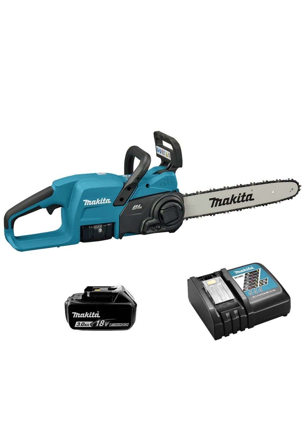 Пила цепная аккумуляторная DUC357 BEO2 (35 см, 7.7 м/с, LXT, BL, комплект) Makita (313110653)